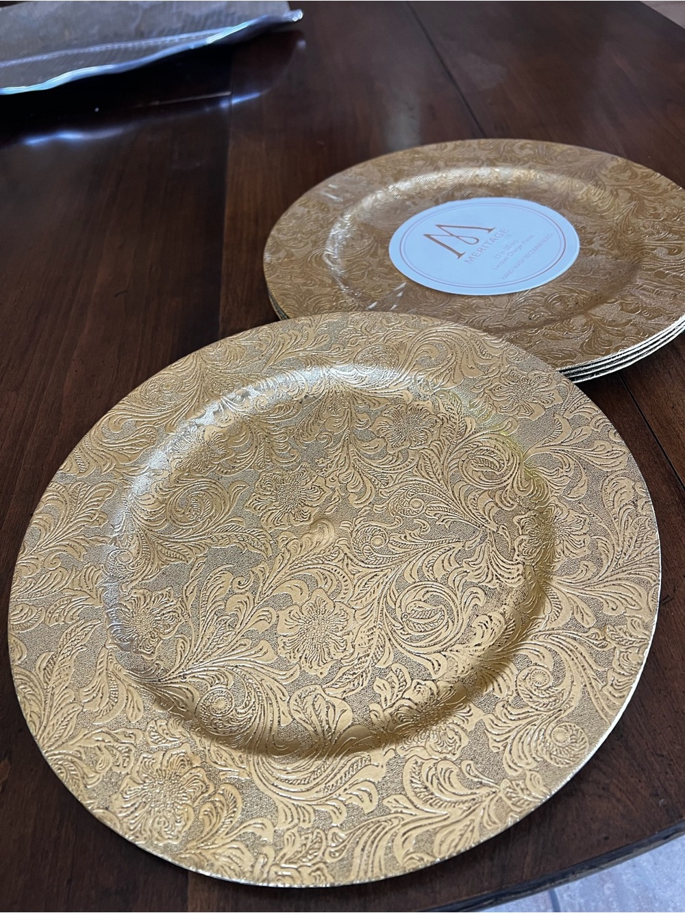 Meritage Charger Plates